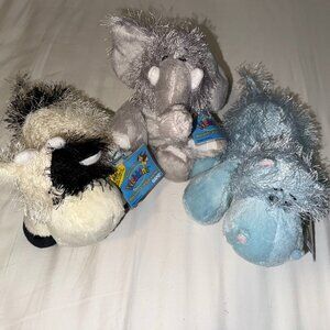 Webkinz Cow, Hippo, and Elephant Bundle NWT with Sealed Code